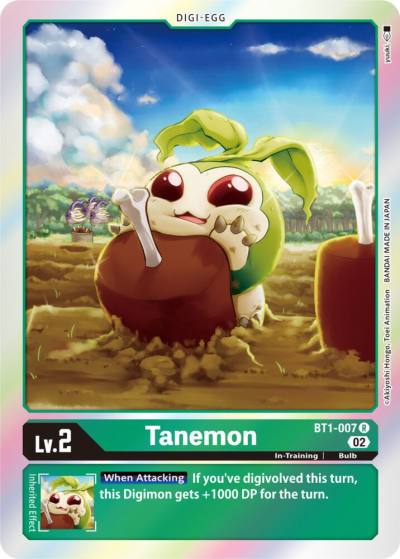 Tanemon Resurgence Booster Reprint BT1-007 R Resurgence Booster Digimon card