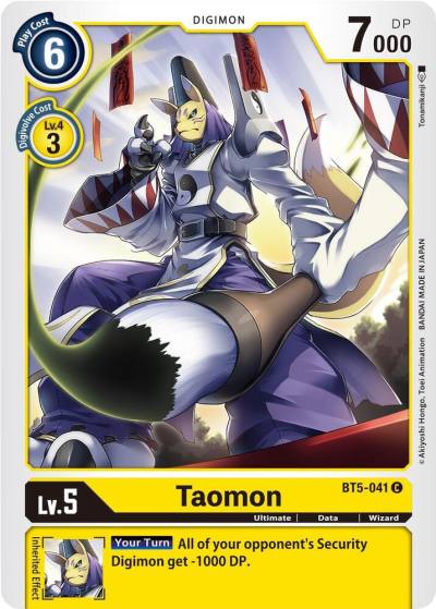 Taomon BT5-041 C Battle of Omni Digimon card