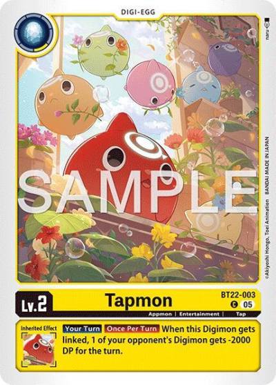 Tapmon BT22-003 C Cyber Eden Digimon card