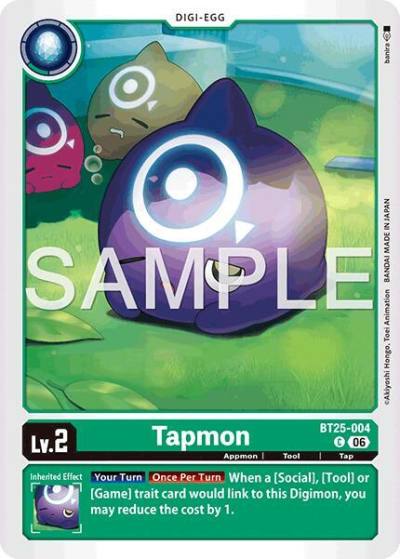 Tapmon BT25-004 C Dual Revolution Digimon card