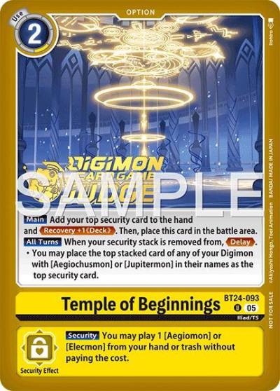 Temple of Beginnings Judge Pack 9 BT24-093 U Time Stranger Digimon card
