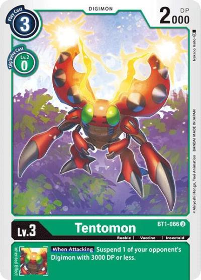 Tentomon BT1-066 U Release Special Booster 1.0 Digimon card