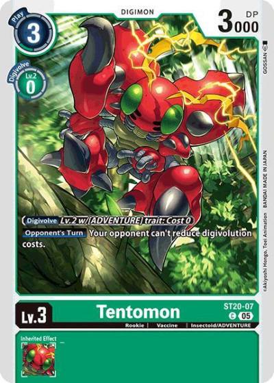 Tentomon ST20-07 C Starter Deck 20: Protector of Light Digimon card
