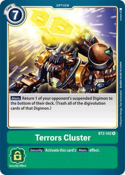 Terrors Cluster BT2-102 R Release Special Booster 1.0 Digimon card