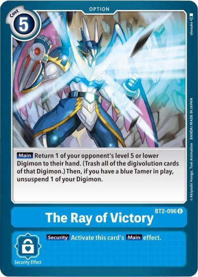 The Ray of Victory BT2-096 U Release Special Booster 1.5 Digimon card