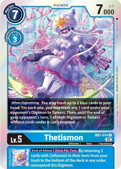 Thetismon RB1-014 U Resurgence Booster Digimon card