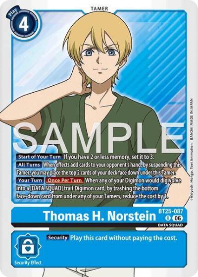 Thomas H Norstein BT25-087 R Dual Revolution Digimon card
