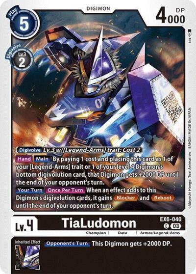 TiaLudomon EX6-040 C Infernal Ascension Digimon card