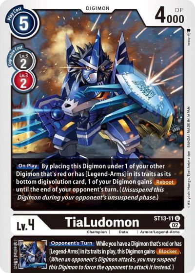 TiaLudomon ST13-11 U Starter Deck 13: Ragnaloardmon Digimon card