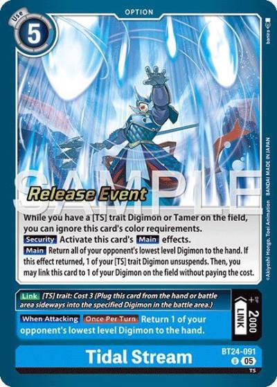 Tidal Stream BT24-091 U Time Stranger Release Event Cards Digimon card