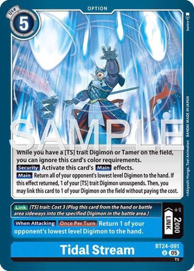 Tidal Stream BT24-091 U Time Stranger Digimon card