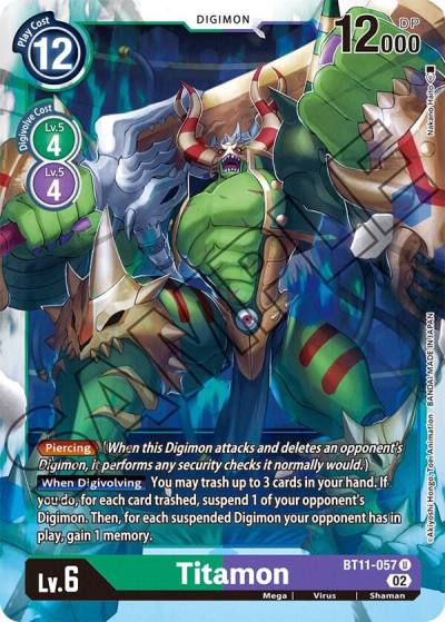 Titamon BT11-057 U Dimensional Phase Digimon card