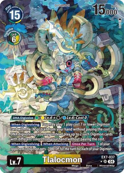 Tlalocmon Alternate Art EX7-037 SR Digimon LIBERATOR Digimon card