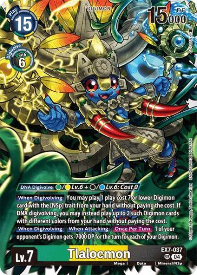 Tlalocmon EX7-037 SR Digimon LIBERATOR Digimon card
