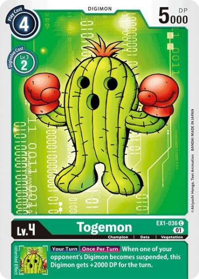 Togemon EX1-036 C Classic Collection Digimon card