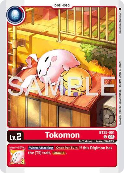 Tokomon BT25-001 C Dual Revolution Digimon card