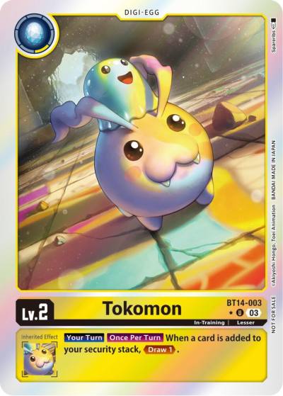 Tokomon Blast Ace Box Promotion Pack BT14-003 U Blast Ace Digimon card