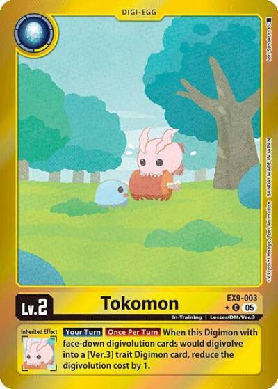 Tokomon Limited Foil EX9-003 C Versus Monsters Digimon card
