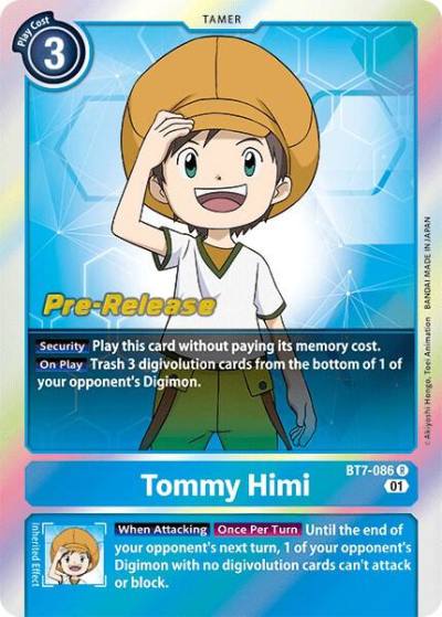 Tommy Himi BT7-086 R Next Adventure Pre-Release Cards Digimon card