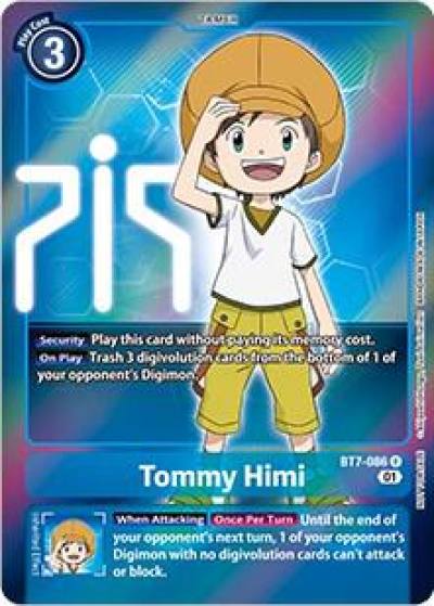 Tommy Himi Box Topper BT7-086 R Next Adventure Digimon card