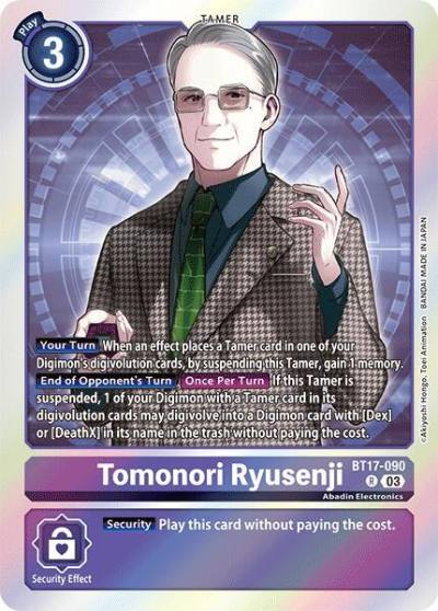 Tomonori Ryusenji BT17-090 R Secret Crisis Digimon card
