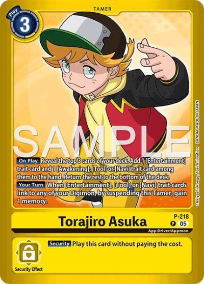 Torajiro Asuka P-218 P Limited Card Pack -Final Crest- Digimon card
