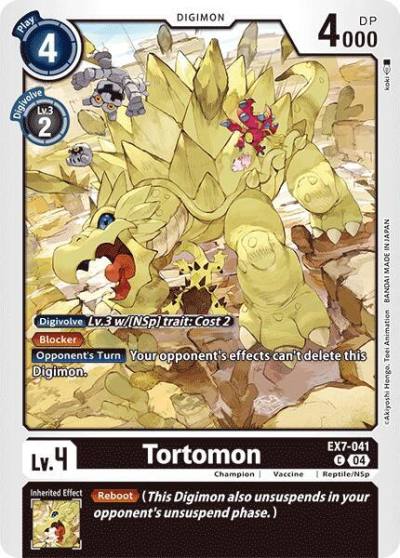 Tortomon EX7-041 C Digimon LIBERATOR Digimon card