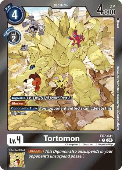 Tortomon Foil EX7-041 C Digimon LIBERATOR Digimon card