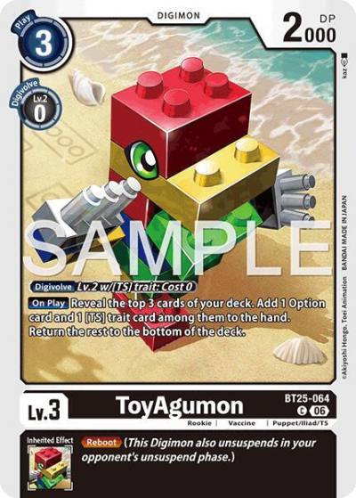 ToyAgumon BT25-064 C Dual Revolution Digimon card
