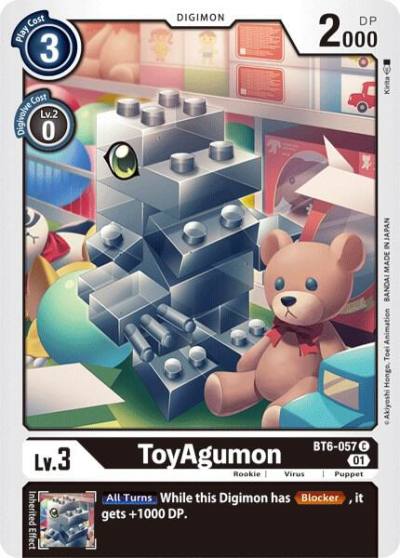 ToyAgumon BT6-057 C Double Diamond Digimon card