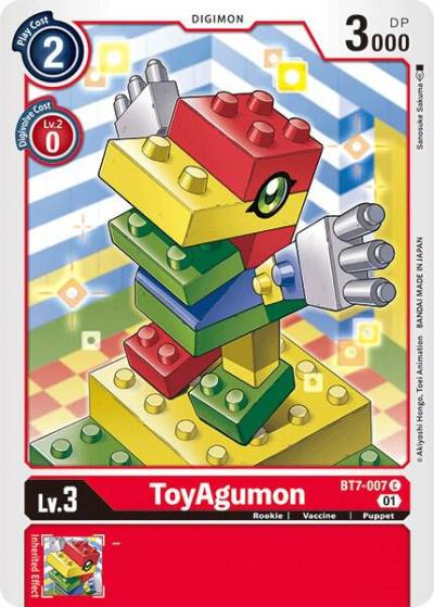 ToyAgumon BT7-007 C Next Adventure Digimon card
