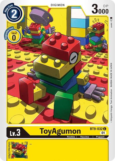 ToyAgumon BT9-032 C X Record Digimon card