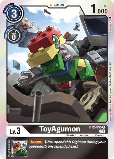ToyAgumon Resurgence Booster Reprint BT2-055 C Resurgence Booster Digimon card