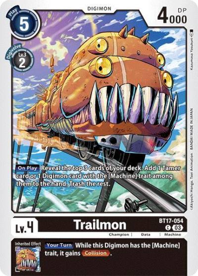 Trailmon BT17-054 C Secret Crisis Digimon card