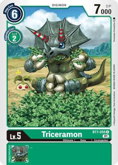 Triceramon BT7-050 C Next Adventure Digimon card