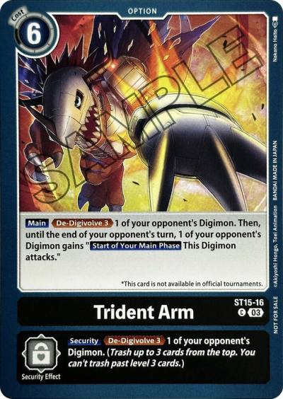 Trident Arm Demo Deck Exclusive ST15-16 C Digimon Demo Deck Exclusive Cards Digimon card