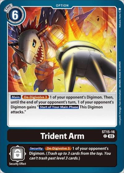 Trident Arm ST15-16 C Starter Deck 15: Dragon of Courage Digimon card
