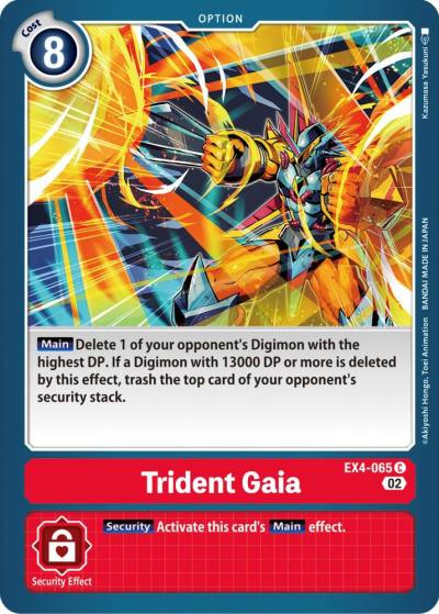 Trident Gaia EX4-065 C Alternative Being Booster Digimon card