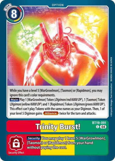 Trinity Burst BT19-091 C Release Special Booster 2.5 Digimon card
