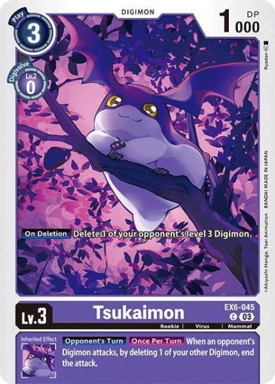 Tsukaimon EX6-045 C Infernal Ascension Digimon card
