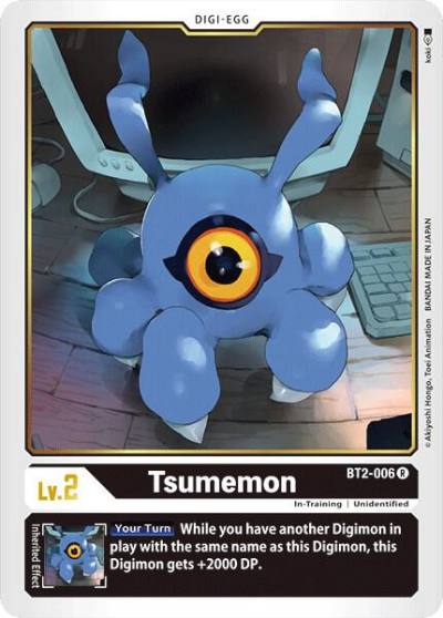 Tsumemon BT2-006 R Release Special Booster 1.0 Digimon card