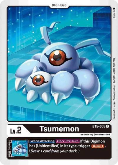 Tsumemon BT5-005 U Battle of Omni Digimon card