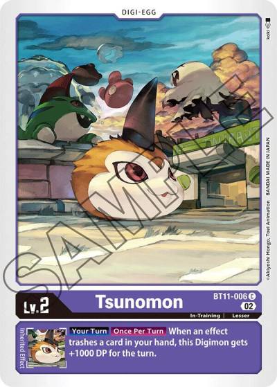 Tsunomon BT11-006 C Dimensional Phase Digimon card