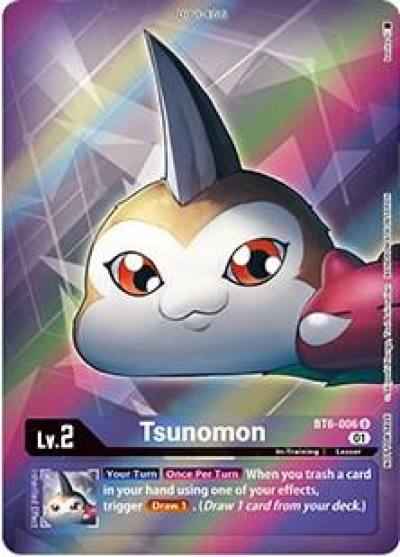 Tsunomon Box Topper BT6-006 U Double Diamond Digimon card