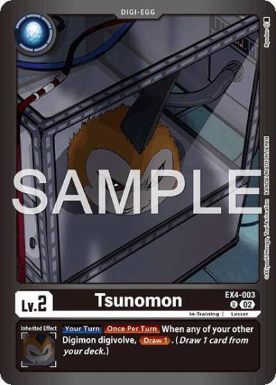 Tsunomon EX4-003 U Limited Card Pack -Billion Bullet- Digimon card