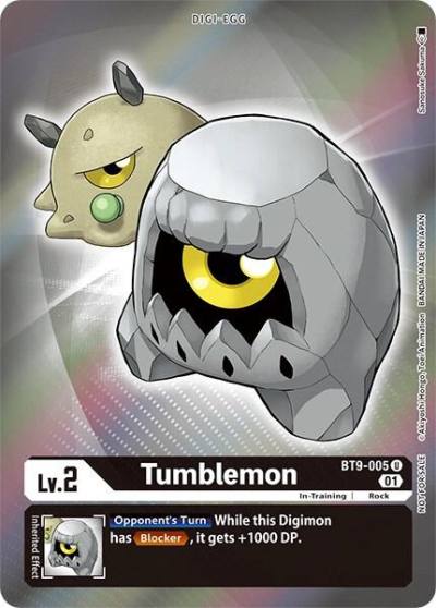 Tumblemon Box Topper BT9-005 U X Record Digimon card