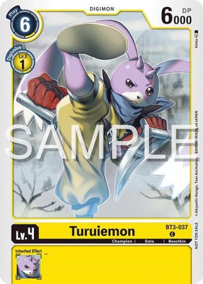 Turuiemon Time Stranger Demo Deck BT3-037 C Digimon Demo Deck Exclusive Cards Digimon card