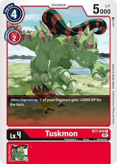 Tuskmon BT7-010 C Next Adventure Digimon card