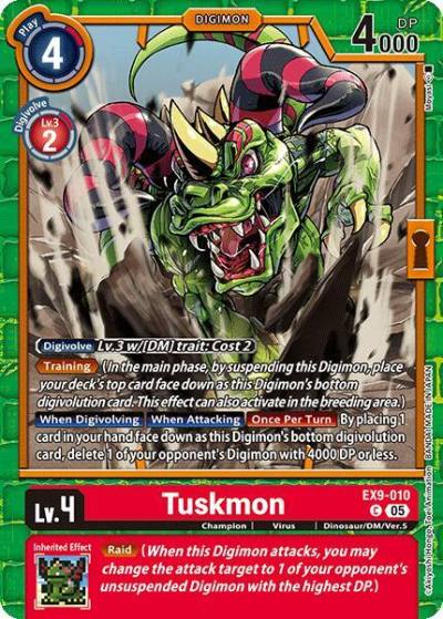 Tuskmon EX9-010 C Versus Monsters Digimon card