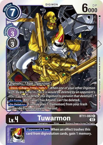 Tuwarmon BT11-082 R Dimensional Phase Digimon card